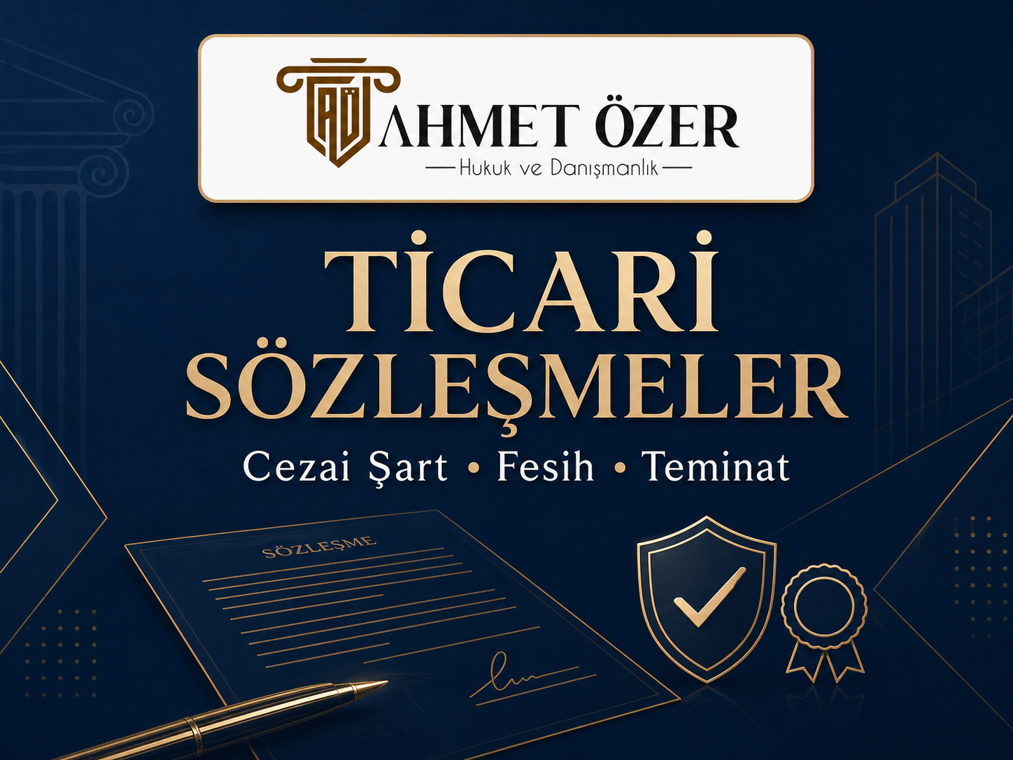 Ticari Sözleşme Hazırlarken: Cezai Şart, Fesih ve Teminat kapak görseli